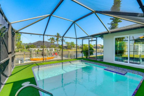 Dock and Patio with Canal View Cape Coral Retreat!